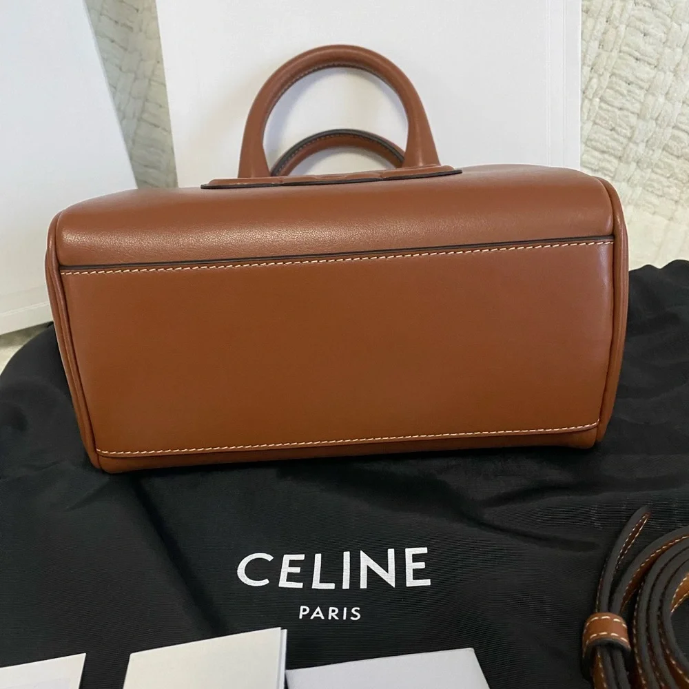 Celine Boston Small Tan Leather, Brand New - Picture 9 of 16